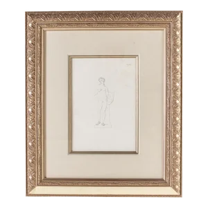 Framed Abstract Sketch of a Man