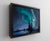 Contemporary Witness to the Unknown by Austin Howlett | Oil on panel Northern lights over a snowy landscape. For Sale - Image 3 of 5