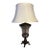 Fine Art Lamps Neoclassical Twisted Glass & Patinated Metal Urn Table Lamp For Sale