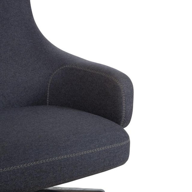 Set of Grand Repos Lounge Chair and Ottoman in Grey Fabric by Antonio Citterio for Vitra For Sale - Image 9 of 18