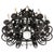 Metal Vintage French Chandelier in Wrought Iron, 1920 For Sale - Image 7 of 15