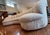 1980 Postmodern Curvy Kidney Sofa - custom made with the palm leaves patterned fabric