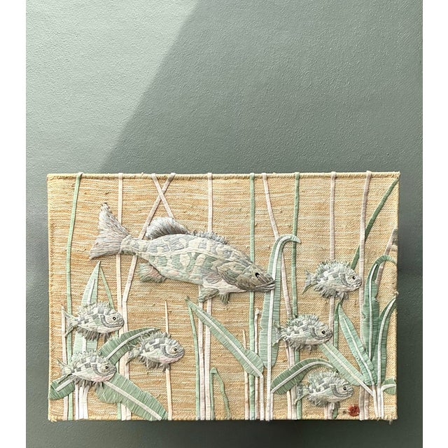 Tan Vintage Don Freeman Undersea Fiber Art For Sale - Image 8 of 12