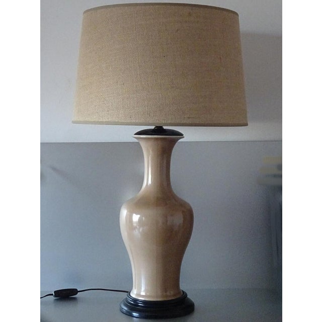 Textile Porcelain Lamp from Bidasoa, 1940s For Sale - Image 7 of 10