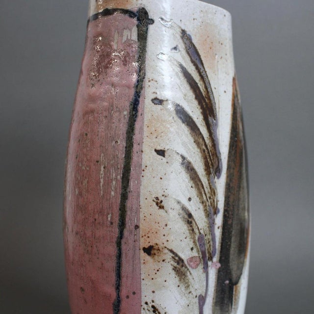 Vintage French Ceramic Flower Vase, 1990s For Sale - Image 13 of 18