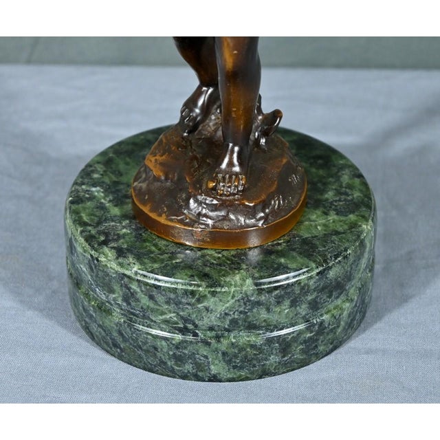 A. Moreau, Putto with Tambourine, Late 19th Century, Bronze For Sale - Image 11 of 18