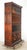 Victorian style barrister bookcase with diamond paned leaded glass, a hinged writing bureau, another storage compartment,...