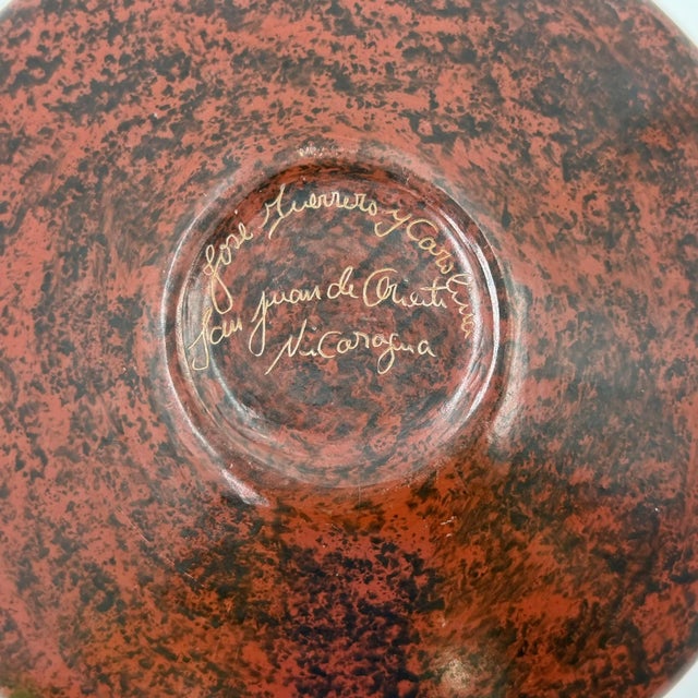 Nicaraguan Carved Hummingbird Studio Art Pottery Vessel by Jose Guerrero For Sale - Image 16 of 16