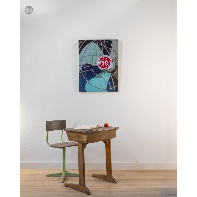 Rob de Vries, GE Fan, Oil on Canvas For Sale - Image 4 of 5