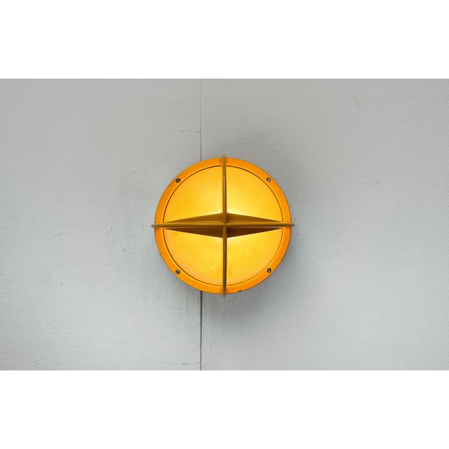 Mid-Century Danish Model Pirat Metal Outdoor Wall Lamp by Eva Koppel, Nils Koppel, Gert Edstrand for Nordisk Solar, 1960s For Sale - Image 6 of 18