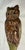 Metal Quality Antique Cold Painted Heavy Brass Figural Owl Desk Article Letter Opener For Sale - Image 7 of 8