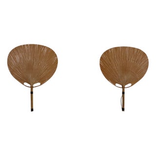 Uchiwa III Wall Lamps by Ingo Maurer for M-Design, 1973, Set of 2 For Sale