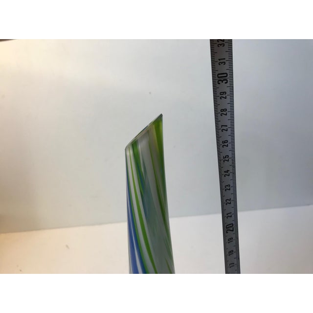 Vintage Striped Murano Vase by Venini, 1960s For Sale - Image 6 of 8