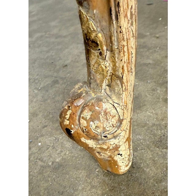 Wood Set of Eight 18th-Century Style French Louis XV Carved & Giltwood Dining Chairs For Sale - Image 7 of 15