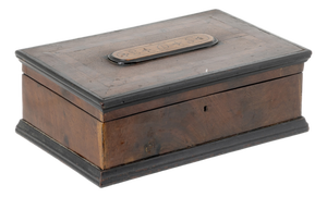 English Mahogany Sewing Box