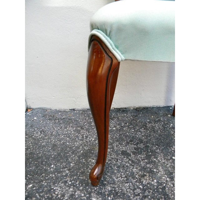 French Mahogany Living Room Office Vanity Side Chair For Sale - Image 9 of 11