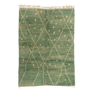 Contemporary Beni Mrirt Moroccan Rug, 08'01 X 11'01 For Sale