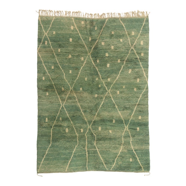 Contemporary Beni Mrirt Moroccan Rug, 08'01 X 11'01 For Sale