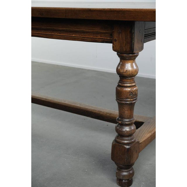 Large Antique English Oak Farmhouse Dining Table, Early 19th Century For Sale - Image 10 of 12