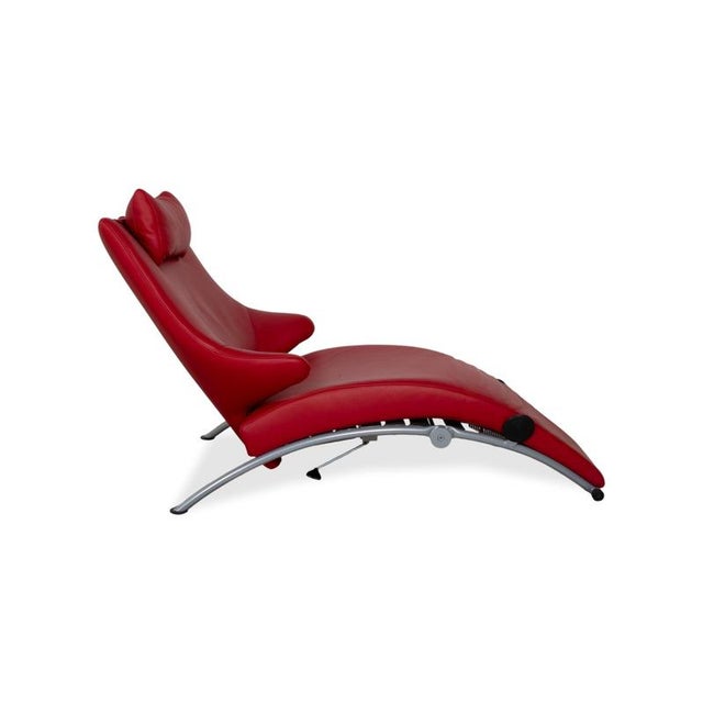 Solo 699 Armchair in Red Leather from Wk Wohnen For Sale - Image 13 of 16