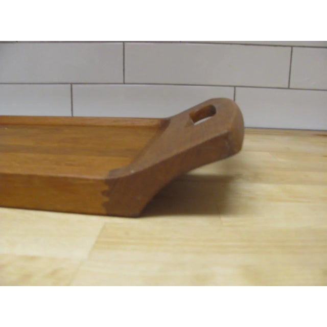 Mid-Century Modern 1970s Large Jens Quistgaard for Dansk Teak Serving Tray For Sale - Image 3 of 12