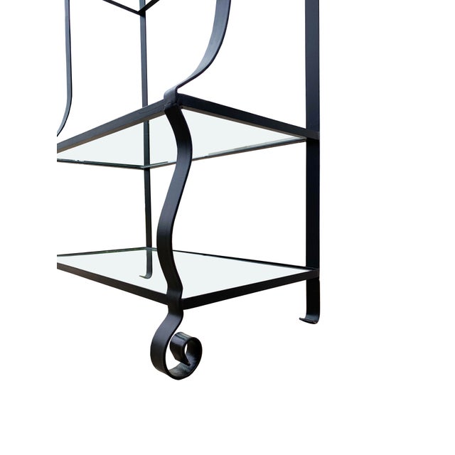 Metal Mid 20th Century Iron Etagere or Baker's Rack For Sale - Image 7 of 7