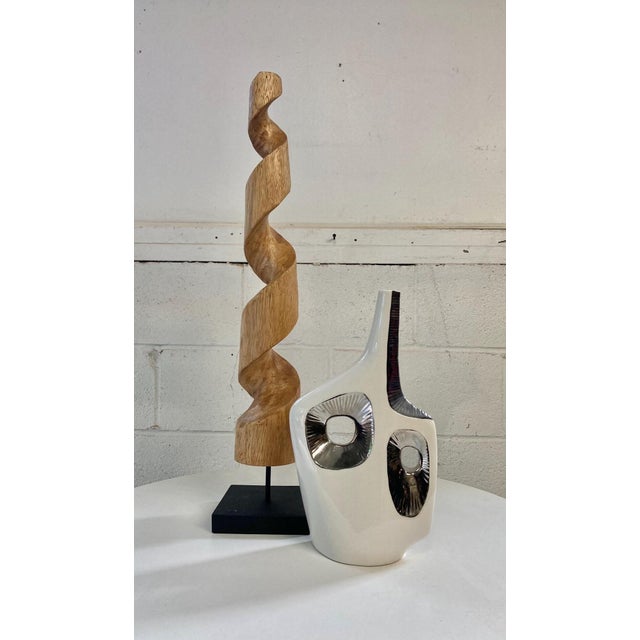 1980s Modern Unique Wood Art Sculpture For Sale - Image 5 of 9