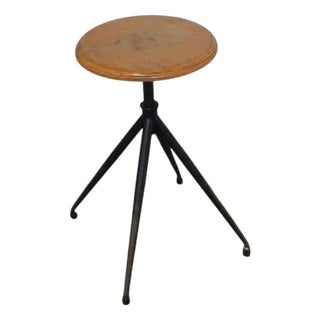 Vintage Four-Foot Stool, 1950 For Sale
