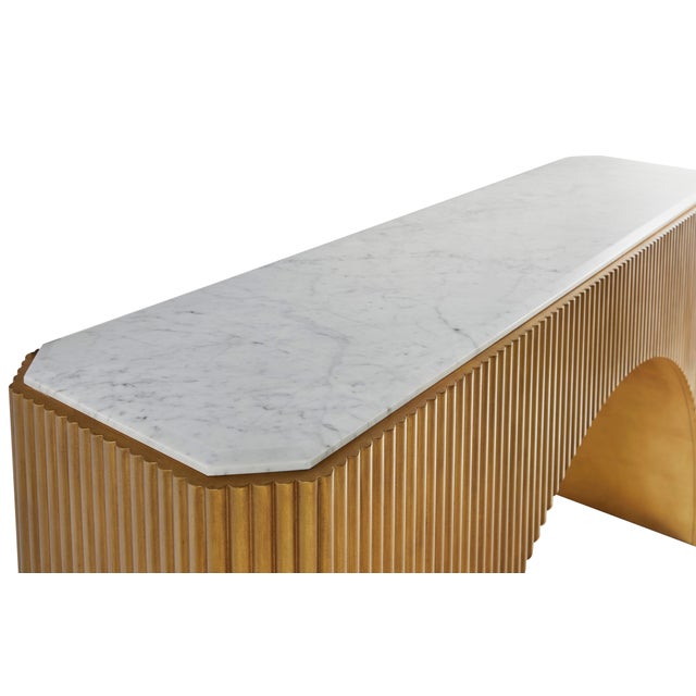 Transitional Century Furniture Compositions Console Table For Sale - Image 3 of 4
