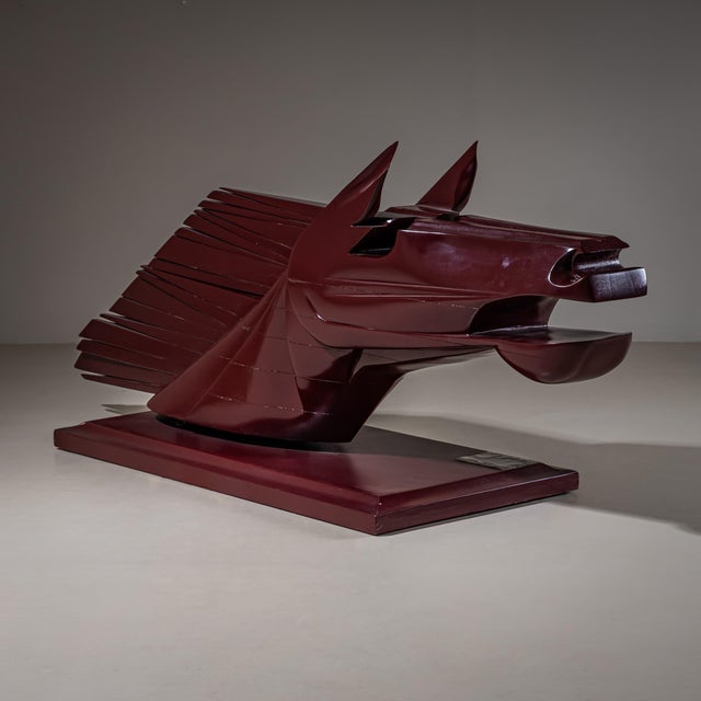 Modern Sculpture by Elvio Becheroni (Italy, 1934–2000), Cavallo, 1988 For Sale - Image 3 of 11