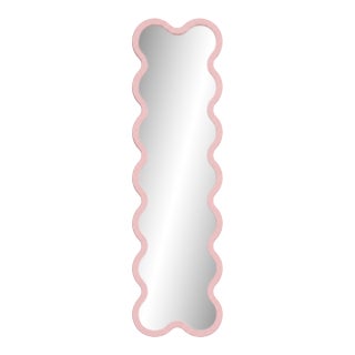 Floor Entryway Modern Rectangular Wavy Mirror - Hvyli 14 by Oitoproducts For Sale