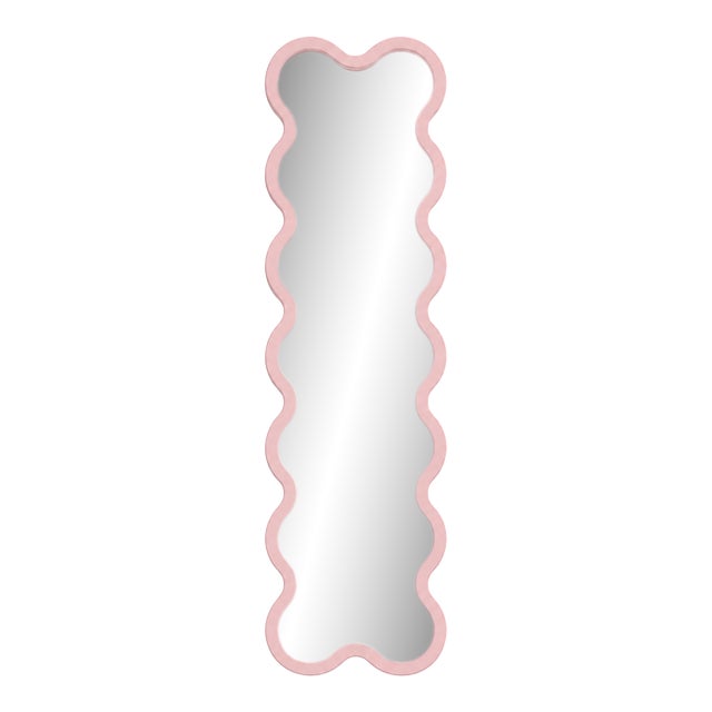 Floor Entryway Modern Rectangular Wavy Mirror - Hvyli 14 by Oitoproducts For Sale