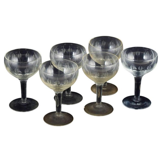 1950s Kirsten Piil Sherry Wine Glasses by Per Lütken for Holmegaard, 1950s, Set of 6 For Sale - Image 5 of 5