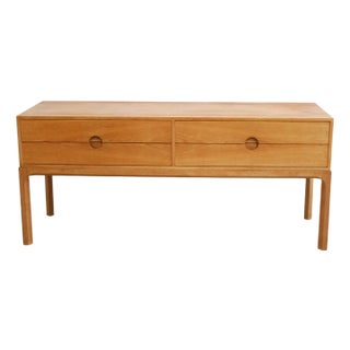 Light Oak Model 394 Lowboard by Kai Kristiansen for Aksel Kjersgaard, 1960s For Sale