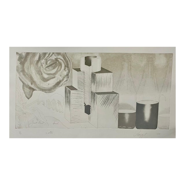 James Rosenquist, Large American Pop Art Abstract Aquatint Etching James Rosenquist Just Desert, 1979 For Sale