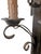 Mid 20th Century Brutalist Hand Forged Iron and Pewter Wall Sconce For Sale - Image 4 of 18