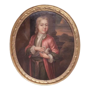 18th Century Portrait of a Noble Boy With Dove
