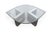 Mid-Century Modern 1970s Chrome + Glass Coffee Table For Sale - Image 3 of 6