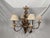 Vintage Italianate Polychrome Carved Wood Fruit & Iron 6-Light Chandelier For Sale - Image 14 of 15