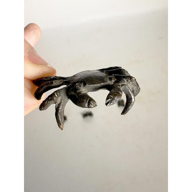 Brown Vintage Bronzes Animal Figures, France, 1950, Set of 5 For Sale - Image 8 of 11