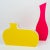 1990s Villeroy & Boch Neon Color-block Lucite Vase, set of 2, 1990s For Sale - Image 5 of 5