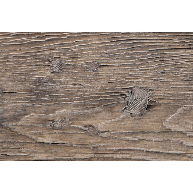Late 20th Century Chinese Oak Dining Table For Sale In Dallas - Image 6 of 8