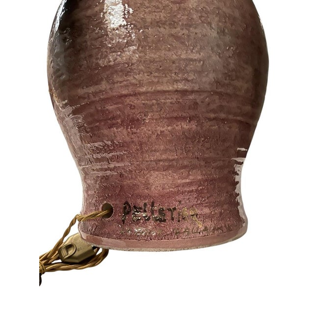 Ceramic Vintage Studio Pottery Ceramic Lamp by Georges Pelletier, 1970s For Sale - Image 7 of 8