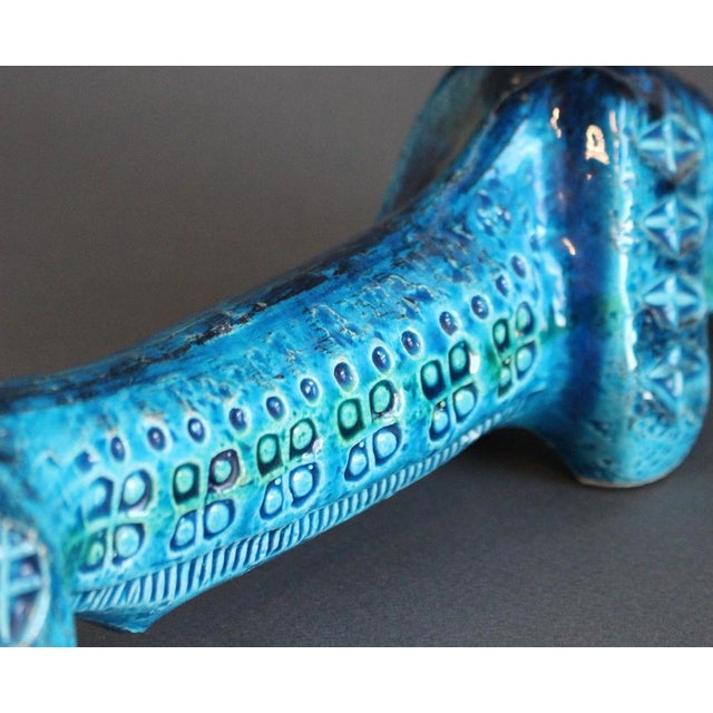 Vintage Italian Ceramic Sausage Dog by Aldo Londi for Bitossi, 1960s For Sale - Image 13 of 15