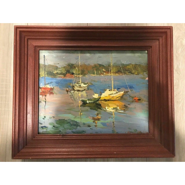 Original oil painting "Morning" by Svetlana Shevchuk. Oil on cardboard, 10 x 14 inches. Signed by the artist, dated 2010....