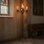 2020s Hand Forged Iron Floor Candelabra 49″ (124cm) Antique Copper Patina 5-Arm Classic Candle Holder Gothic Church Decor For Sale - Image 5 of 8