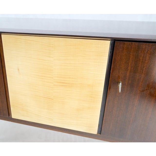 German Art Deco Mid-Century Modern High Gloss 3 Door Petit Credenza Chest For Sale - Image 9 of 12