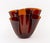 Contemporary Fontana Arte Amber Art Glass Cartoccio Vase For Sale - Image 3 of 10