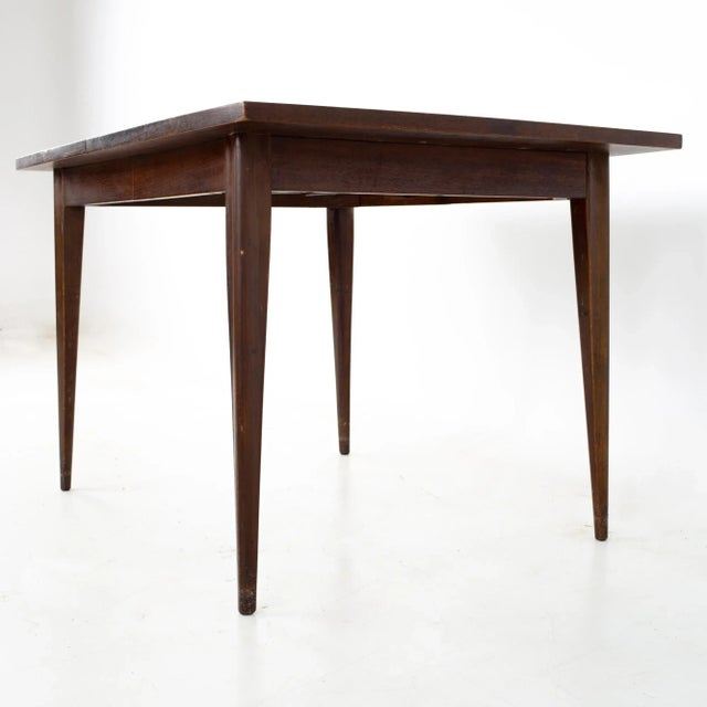 Broyhill Broyhill Saga Mid Century Walnut Surfboard Dining Table For Sale - Image 4 of 13