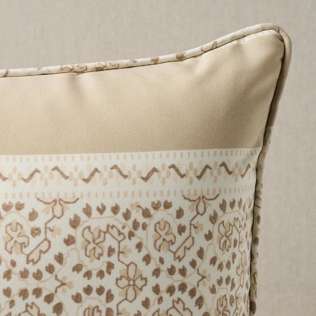 This pillow features Jasmine Indoor/Outdoor by Mark D. Sikes for Schumacher with a self welt finish. Inspired by...